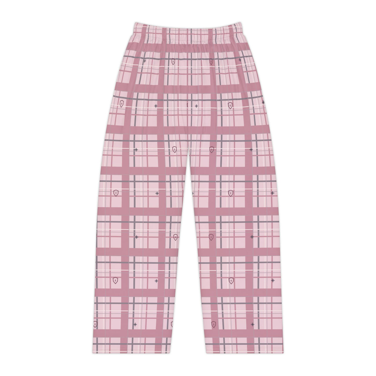 Rose Shield Plaid Christian Pajama Pants