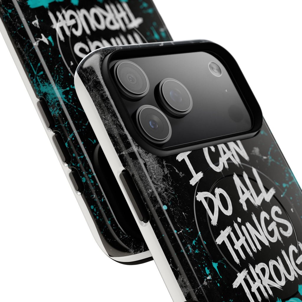 Through Christ Philippians 4:13 Tough Magnetic Phone Case