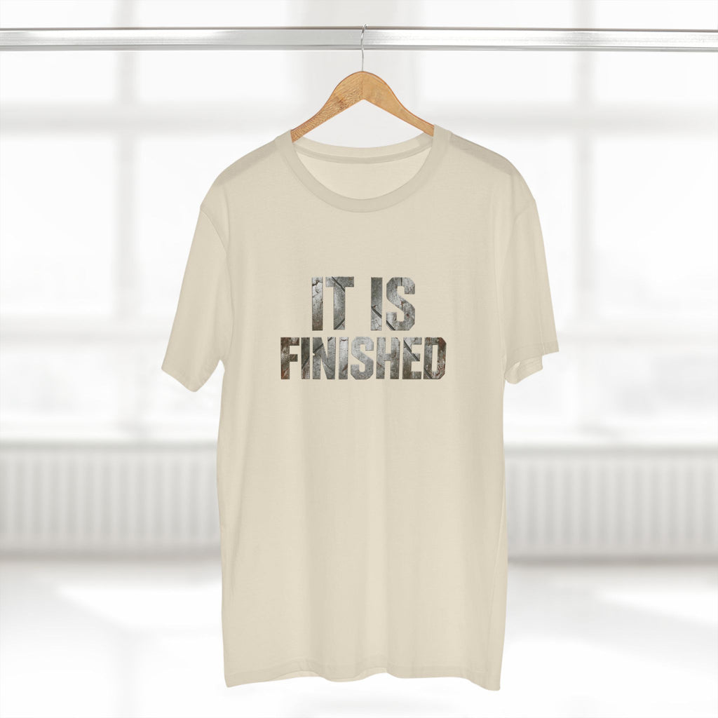 It Is Finished tee | Christian Scripture shirt, 1 Corinthians 9:27 back text
