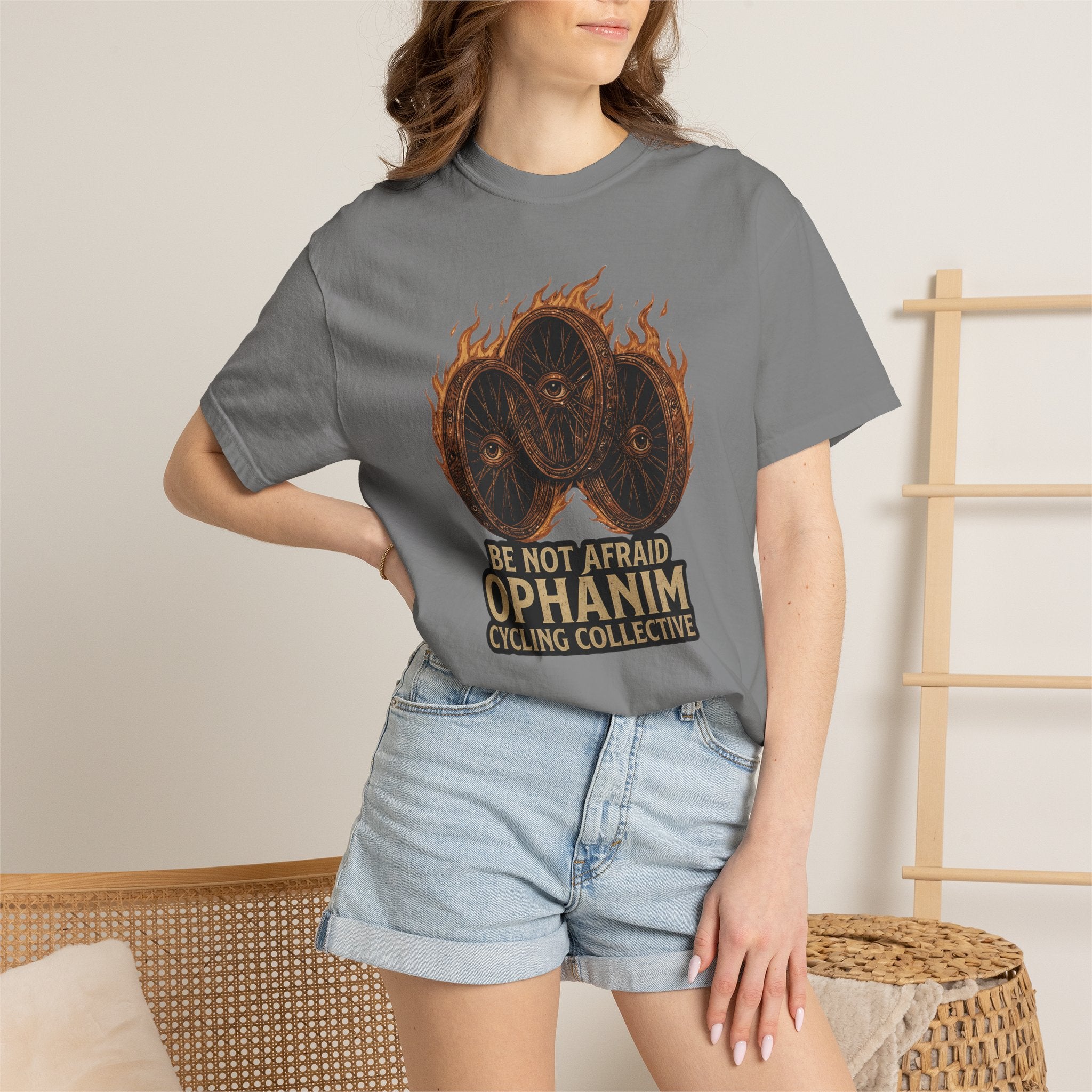 Ophanim Cycling Club Shirt, Biblically Accurate Angel Tee, Ezekiel Wheels Christian Streetwear, Theology Gift