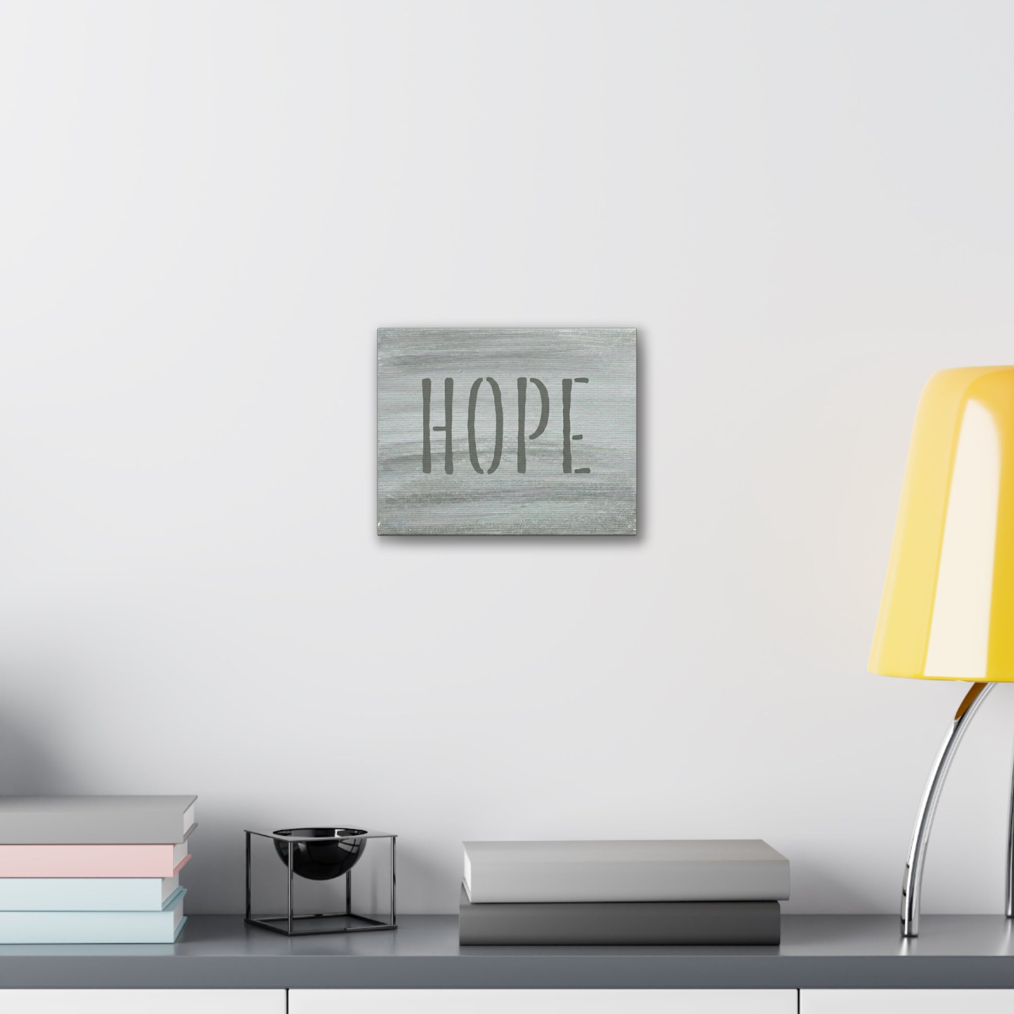 Hope Christian Canvas Wall Art | Minimalist Faith Quote Print | Modern Neutral Home Decor | 1 Thessalonians Inspired