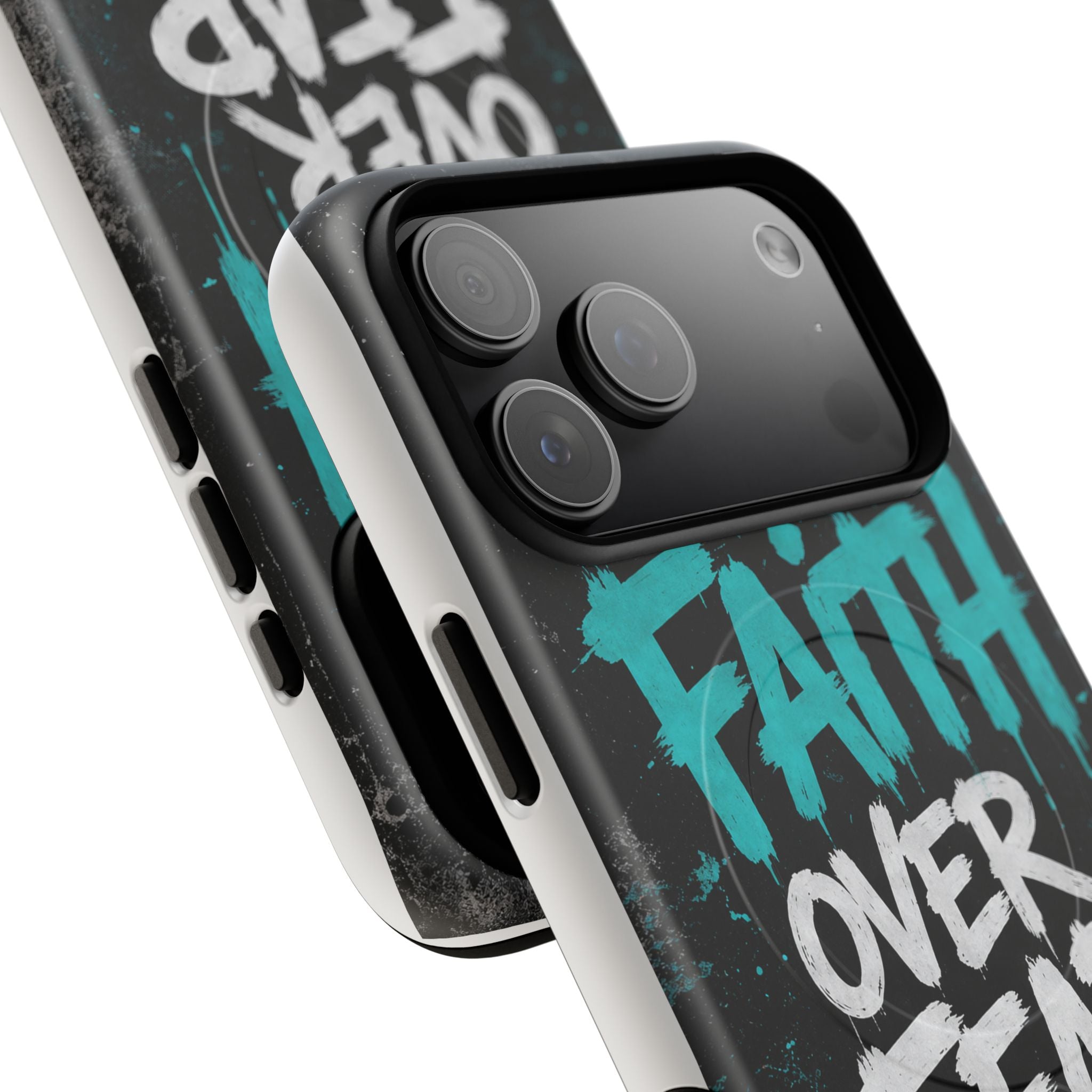Faith Over Fear Christian Graffiti Tough Magnetic Phone Case