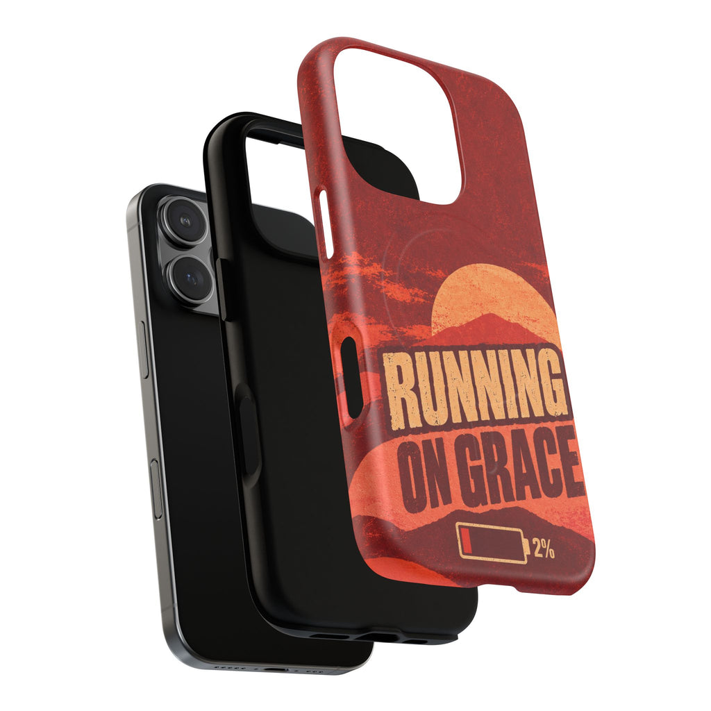 Running on Grace Christian Tough Magnetic Phone Case