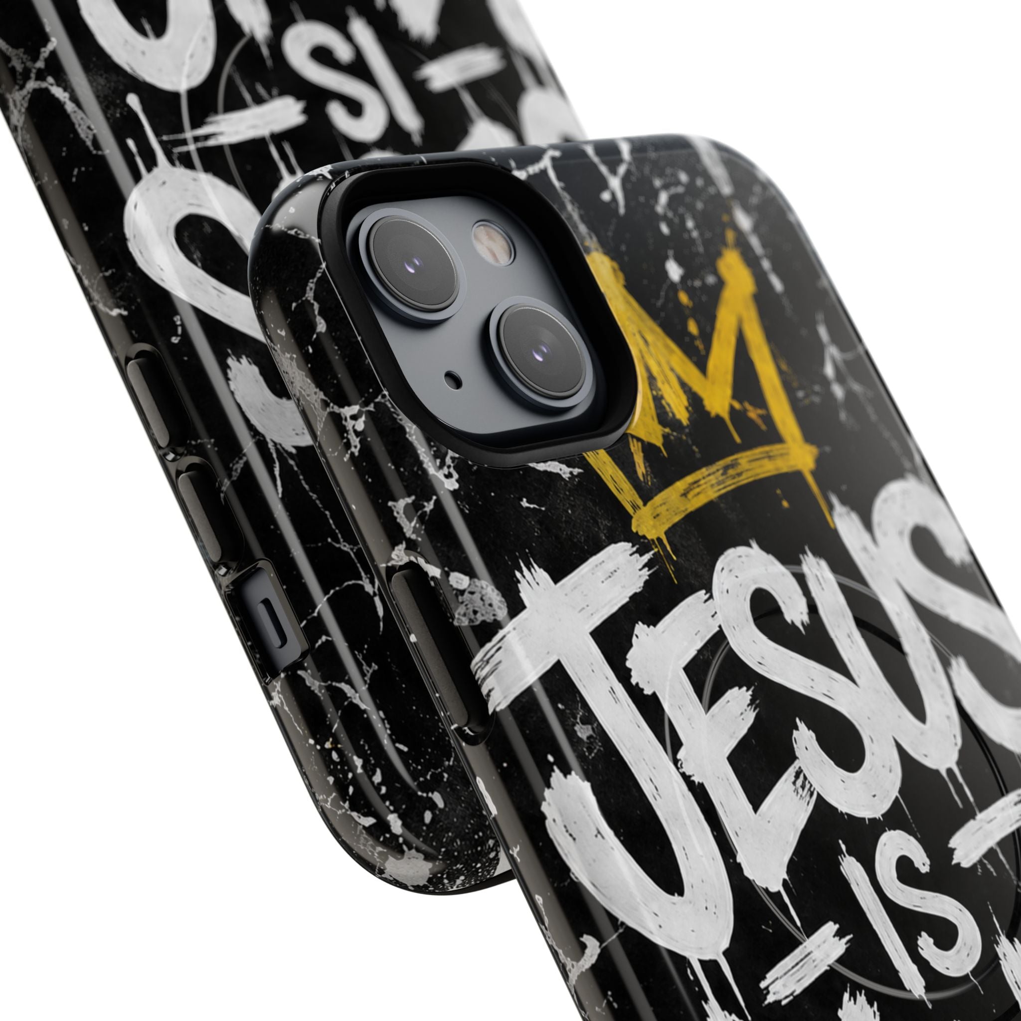 Jesus Is King Christian Graffiti Tough Magnetic Phone Case