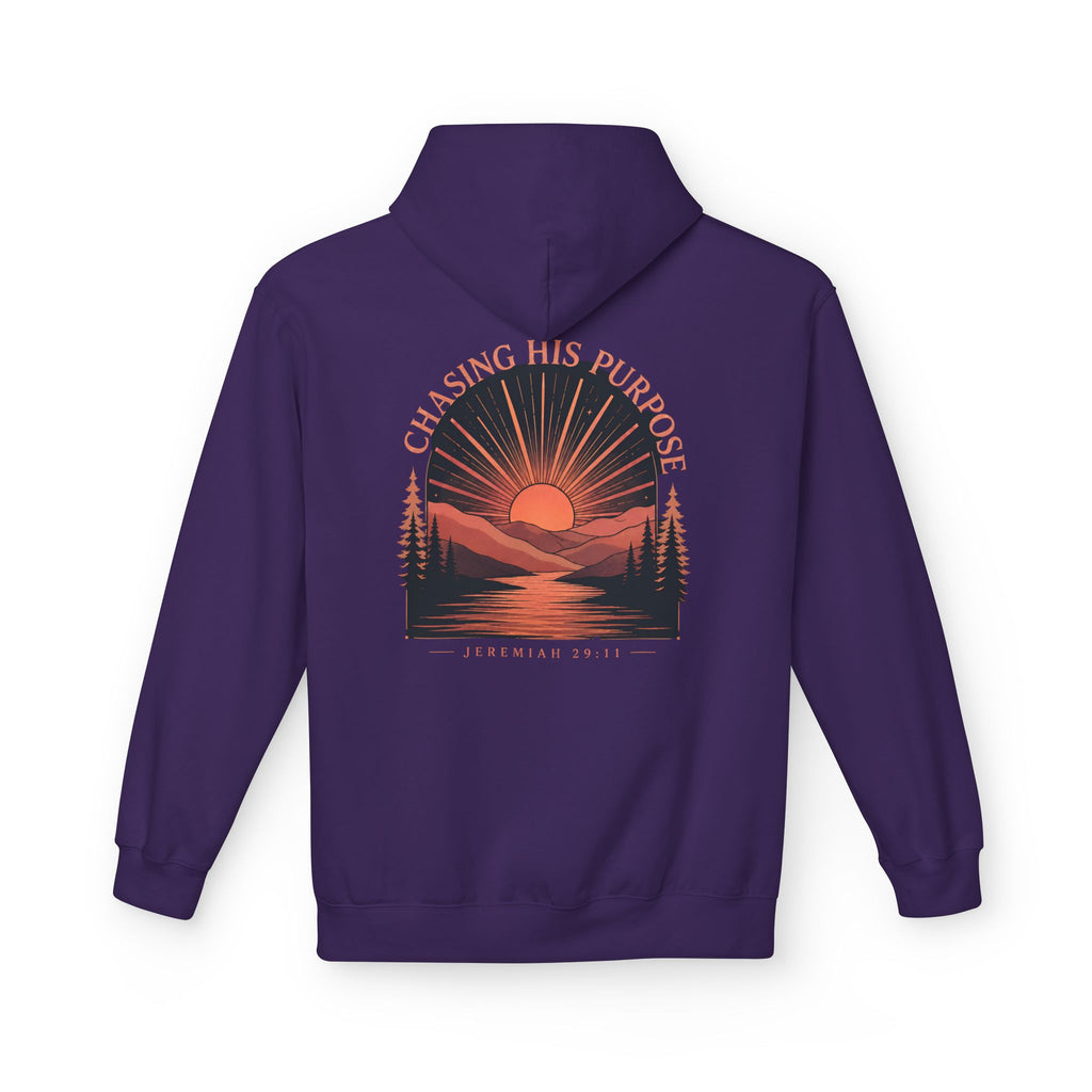 Chasing His Purpose Hoodie, Jeremiah 29:11 Hoodie, Christian Hoodie, Faith Based Sweatshirt, Christian Streetwear, Religious Gift