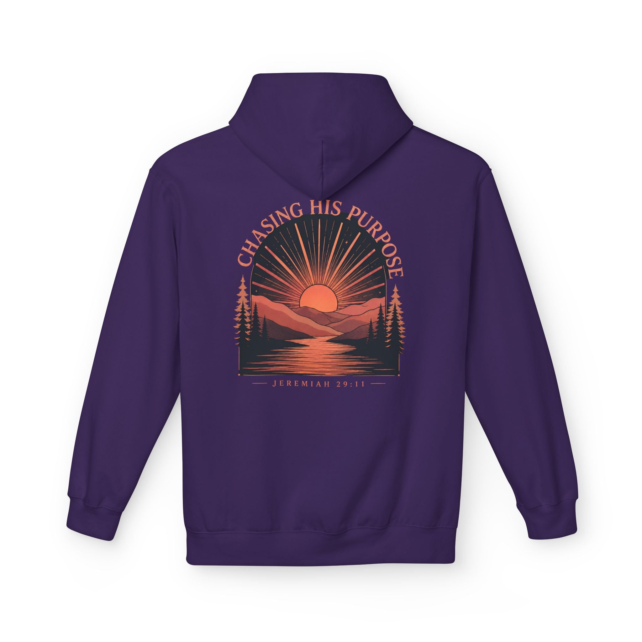 Chasing His Purpose Hoodie, Jeremiah 29:11 Hoodie, Christian Hoodie, Faith Based Sweatshirt, Christian Streetwear, Religious Gift
