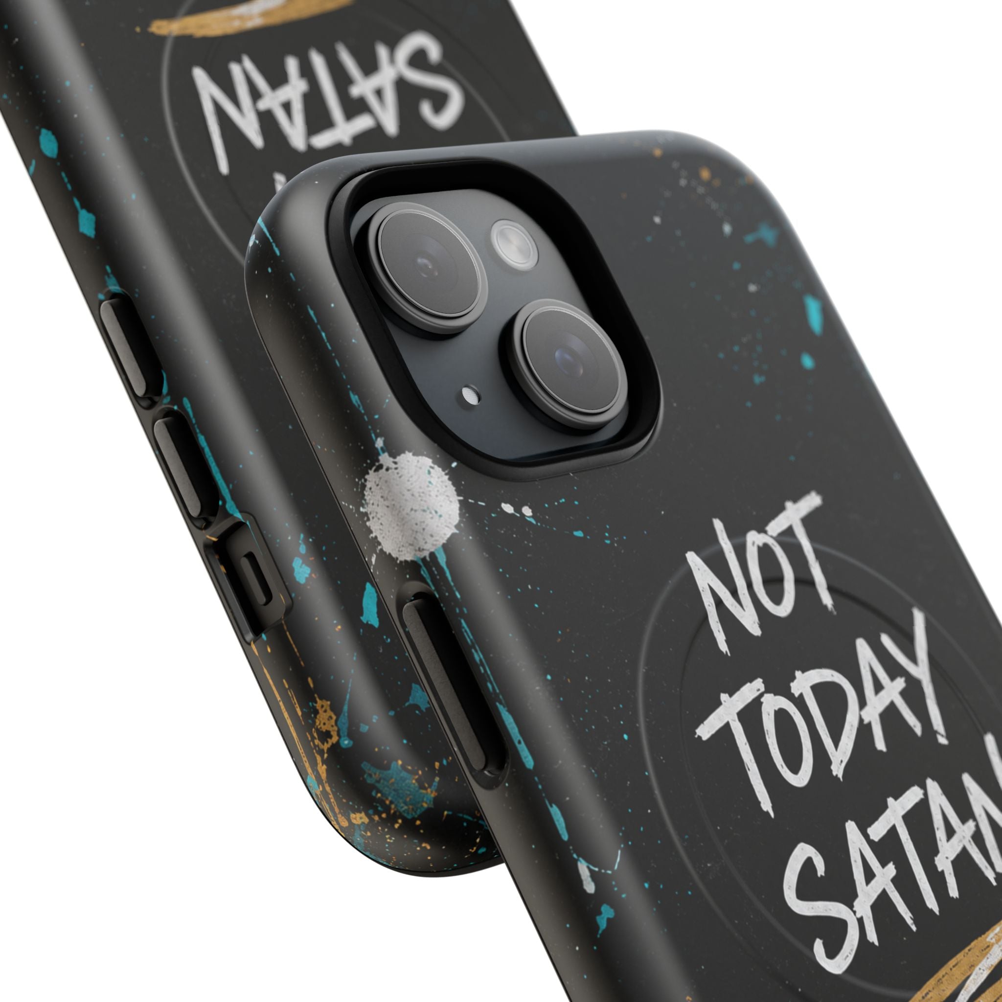 Not Today Satan Christian Tough Magnetic Phone Case