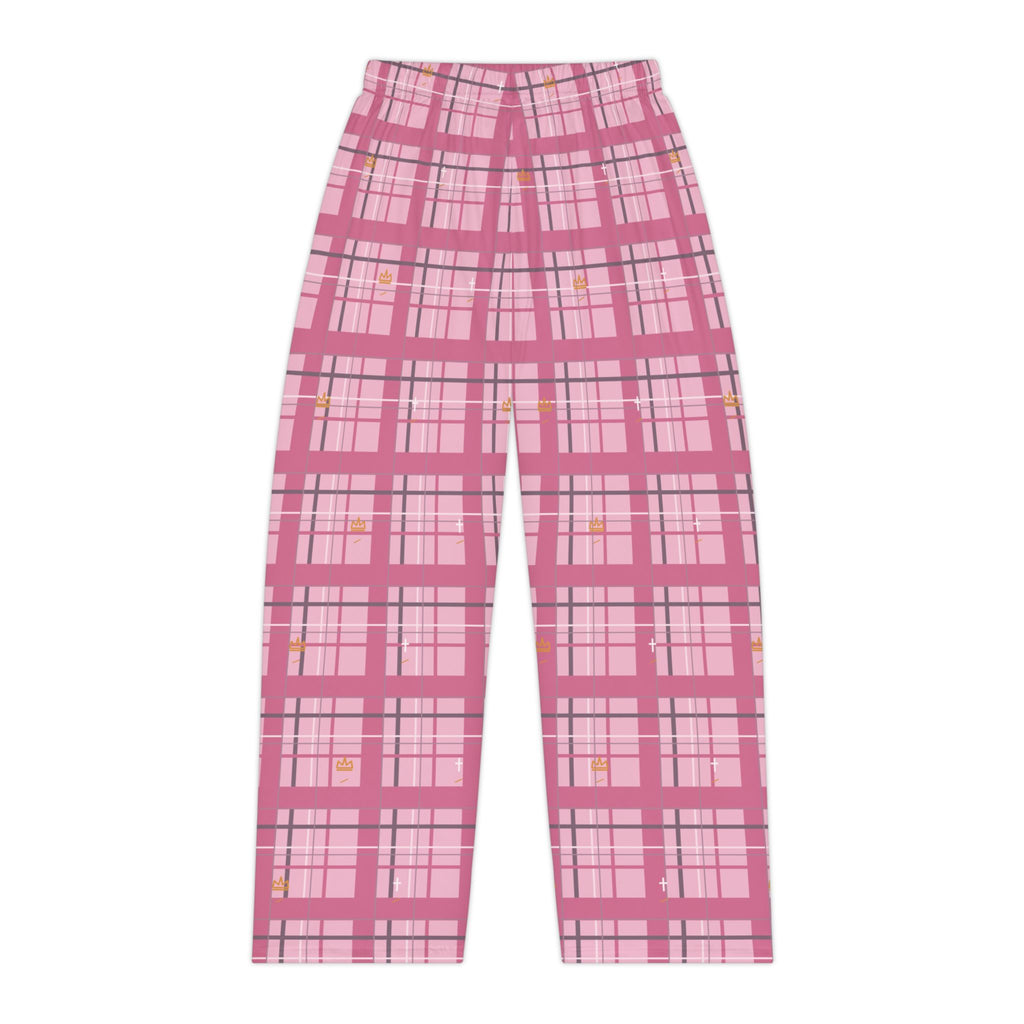 Grace Wins Pink Plaid Christian Pajama Pants