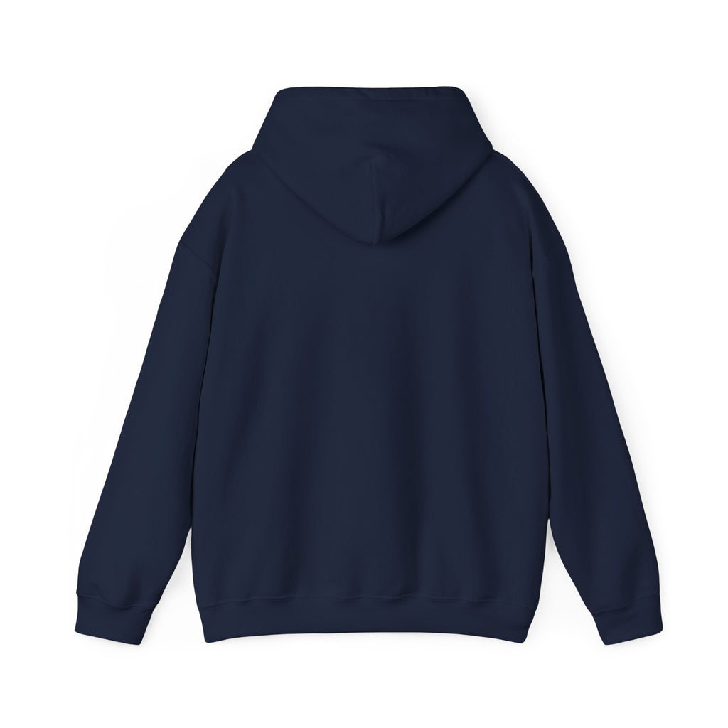 Faith script with heart Hoodie | White vertical faith design
