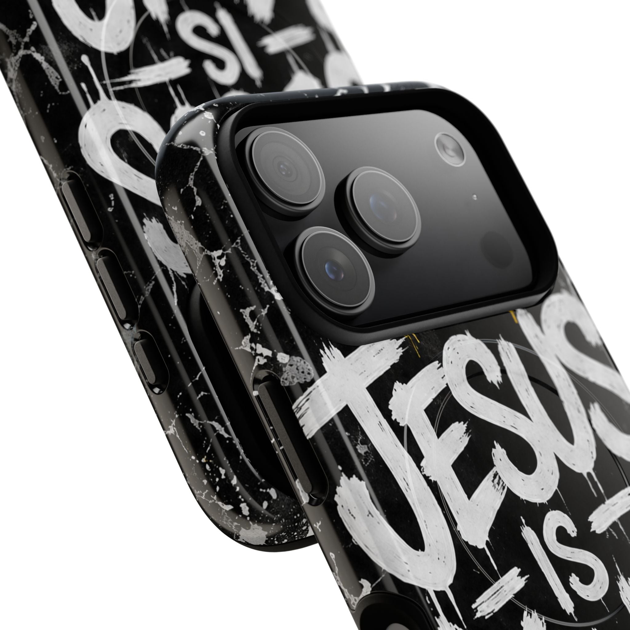 Jesus Is King Christian Graffiti Tough Magnetic Phone Case
