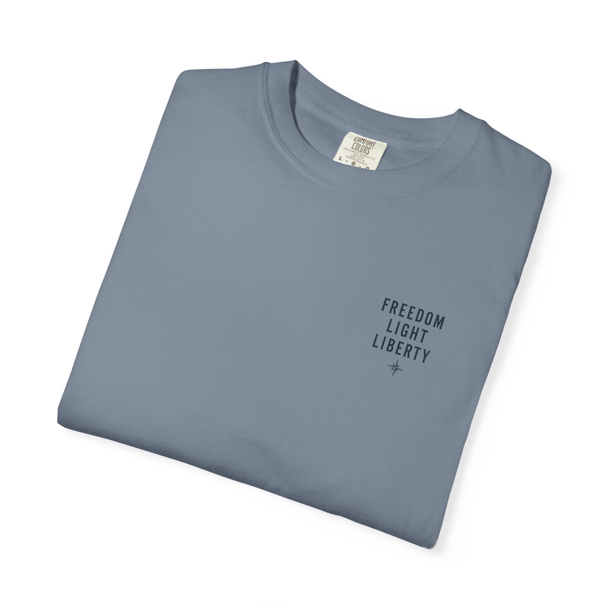 Faith Over Fear Shirt, Christian Surf Tee, Patriotic Christian Shirt, Freedom Light Liberty