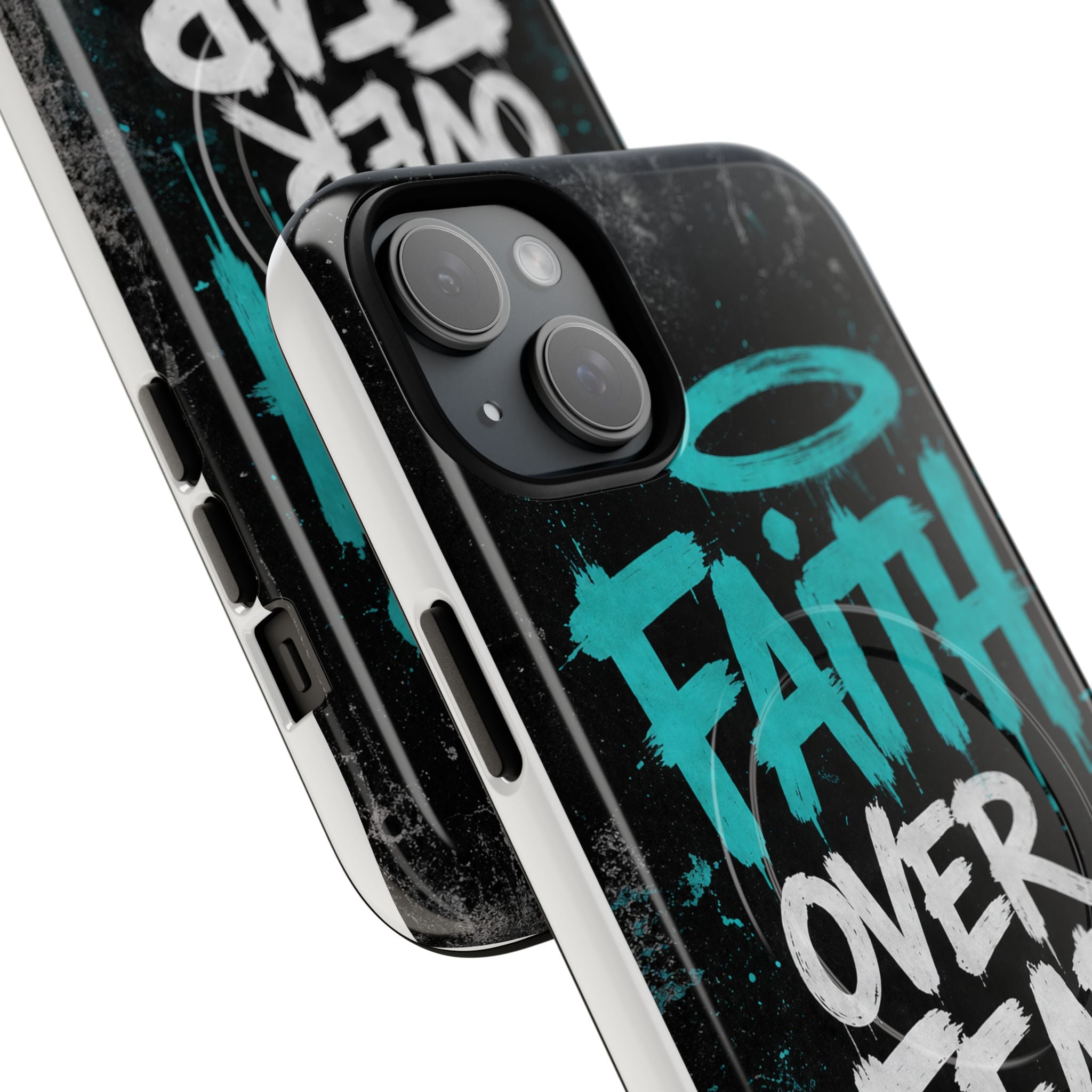 Faith Over Fear Christian Graffiti Tough Magnetic Phone Case