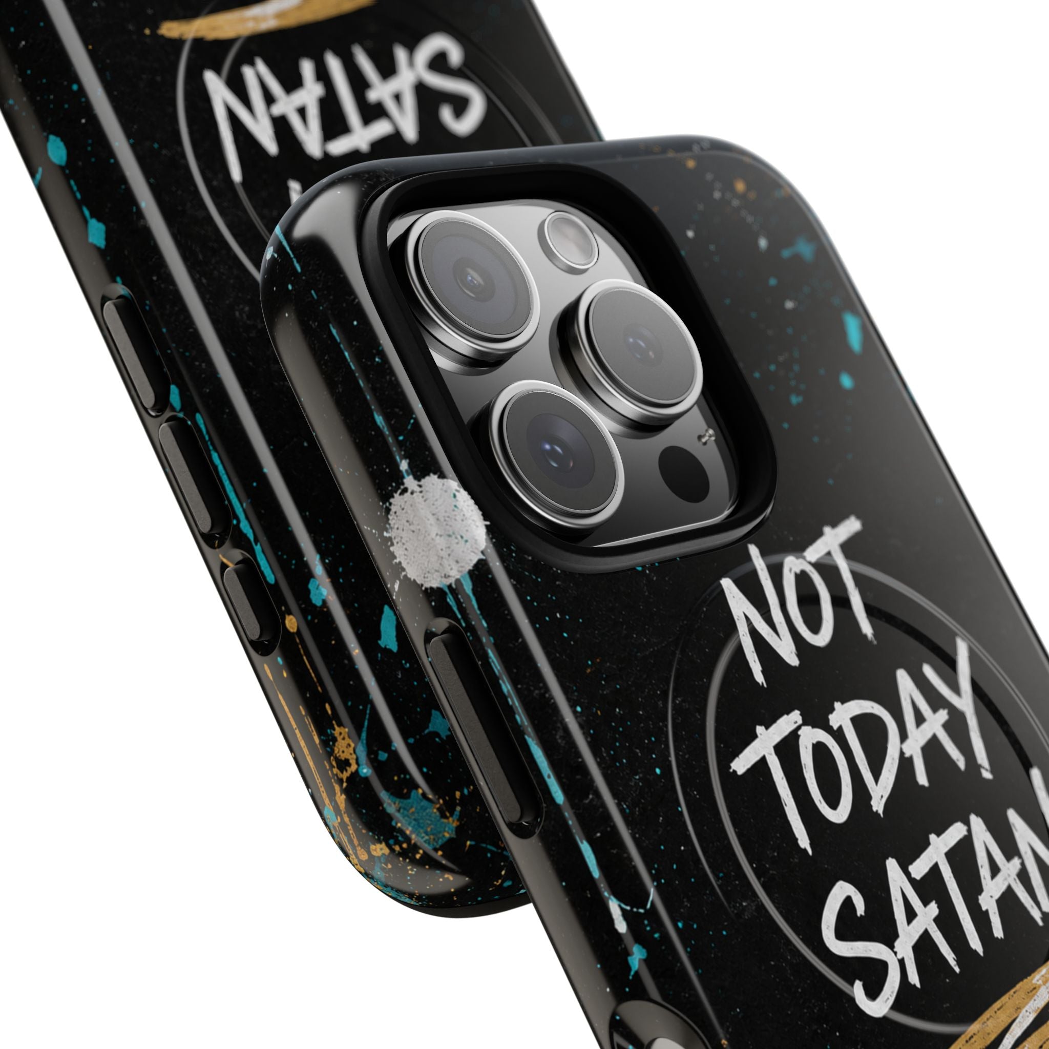 Not Today Satan Christian Tough Magnetic Phone Case