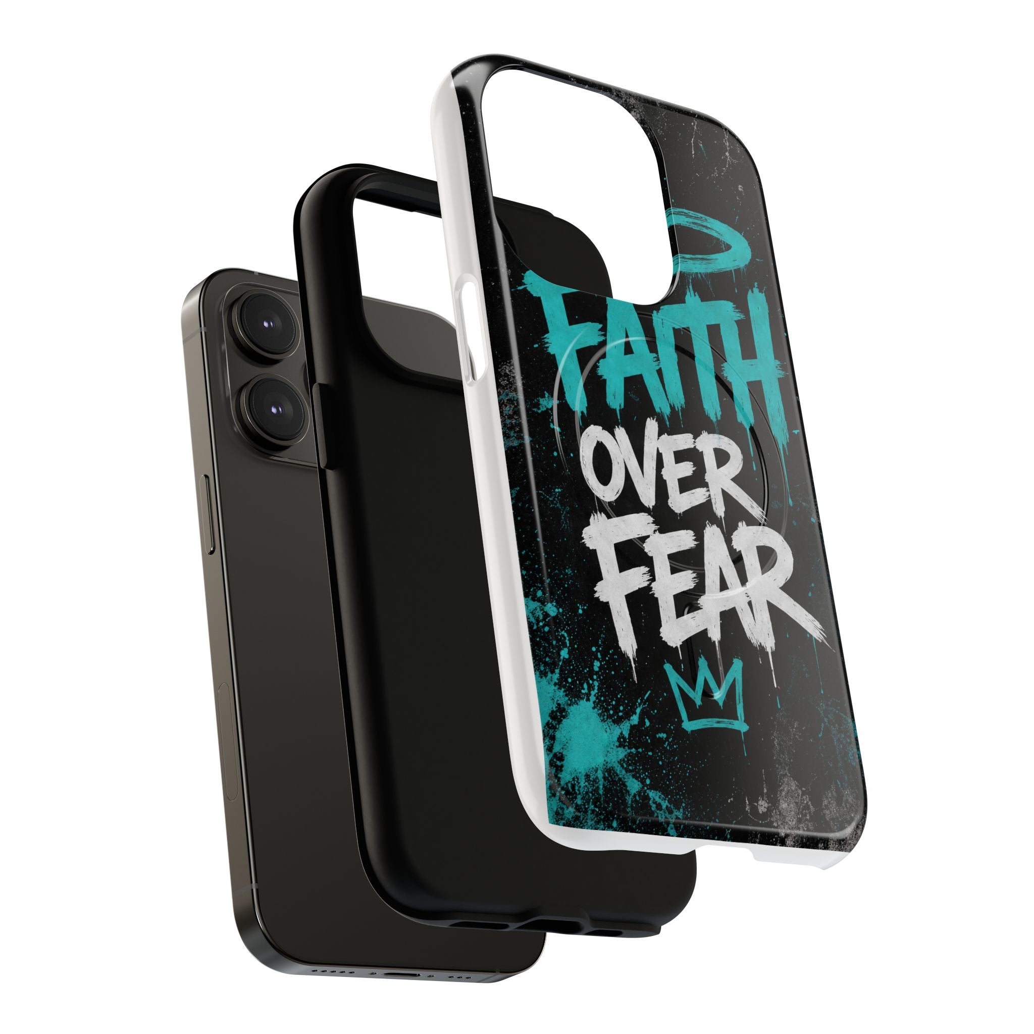 Faith Over Fear Christian Graffiti Tough Magnetic Phone Case
