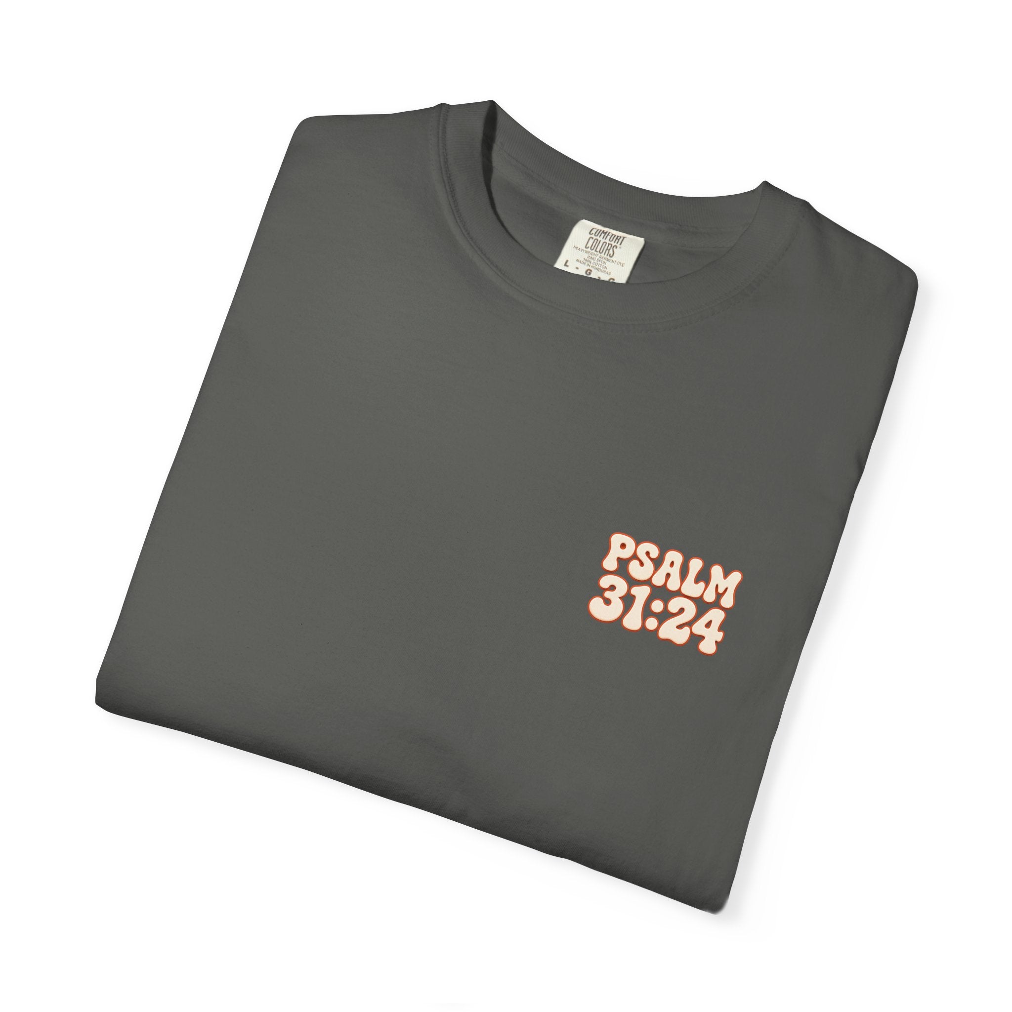 Hope In The Lord Shirt, Psalm 31 24 Christian T Shirt, Retro Bible Verse Tee, Comfort Colors Faith Shirt, Christian Gift