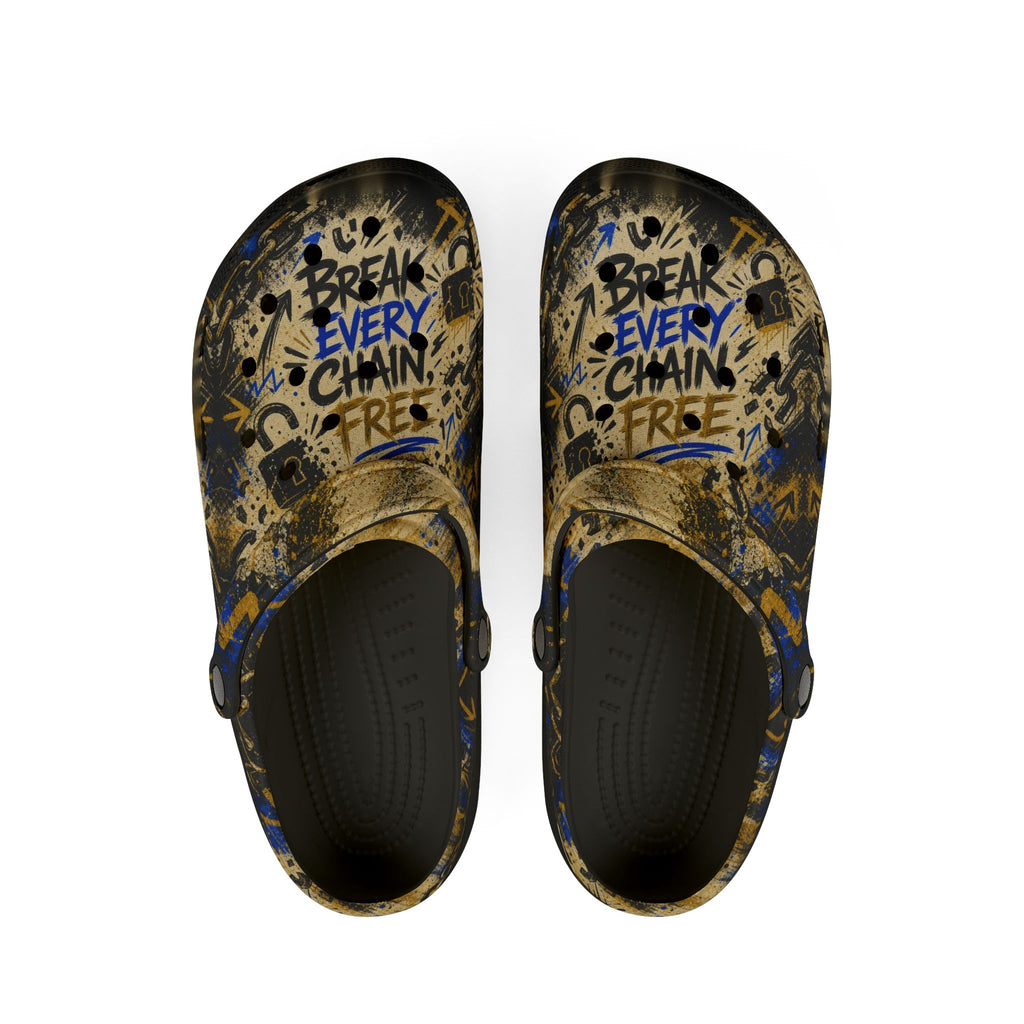 Break Every Chain EVA Foam Clogs (AOP)