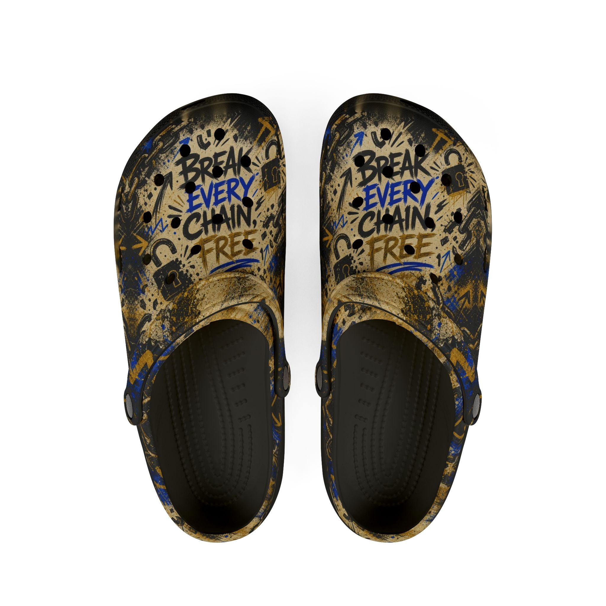 Break Every Chain EVA Foam Clogs (AOP)