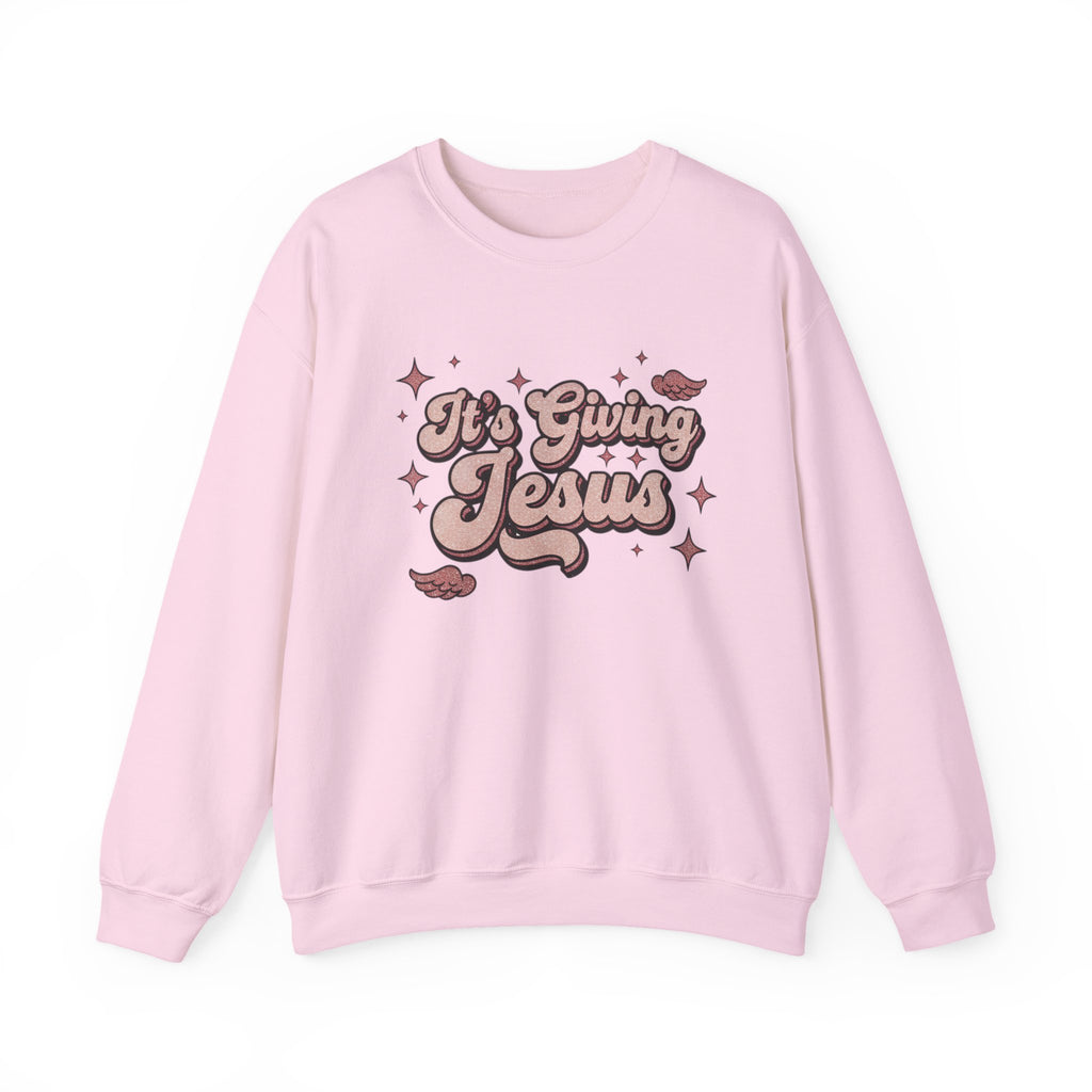 Its Giving Jesus Sweatshirt  Christian Crewneck  Faith Streetwear  Cozy Religious Gift  Unisex Christian Apparel