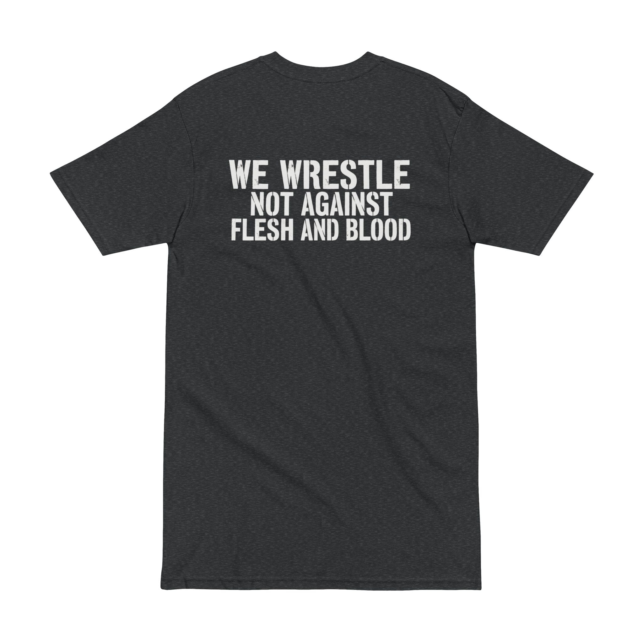 We Wrestle Not Against Flesh and Blood Shirt, Ephesians 6 12 Christian Tee, Spiritual Warfare Faith Shirt, Armor of God Prayer Warrior Gift