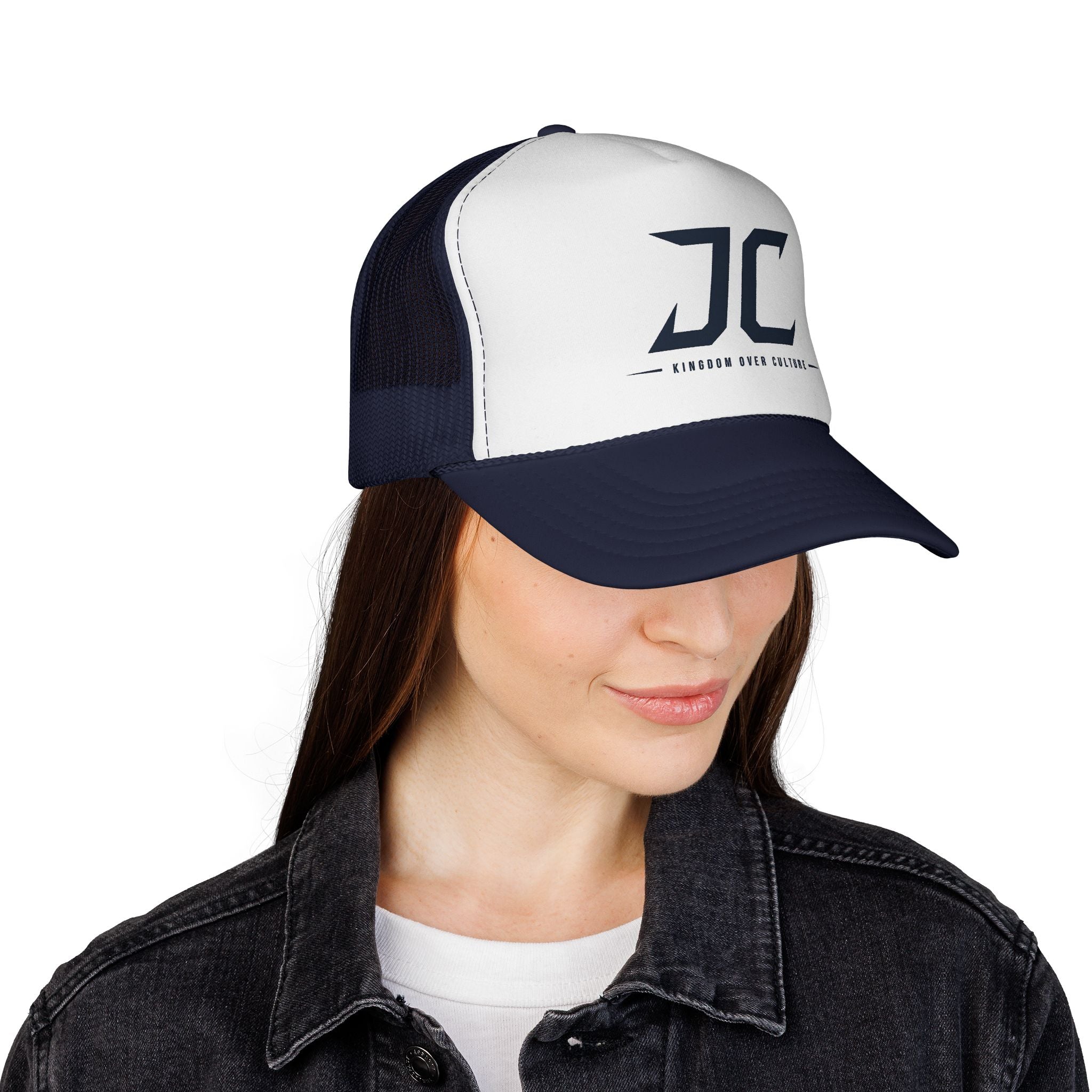 Kingdom Over Culture Trucker Hat | Christian Snapback Cap | Faith Based Streetwear | Christian Hat | Jesus Apparel