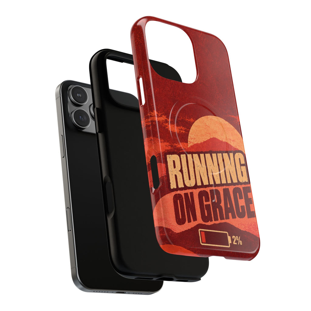 Running on Grace Christian Tough Magnetic Phone Case
