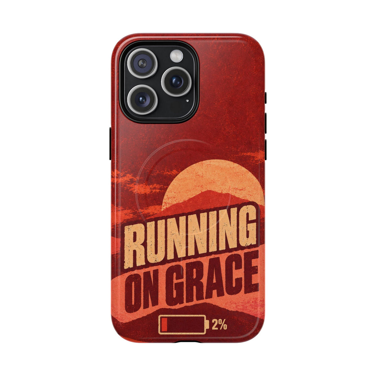 Running on Grace Christian Tough Magnetic Phone Case