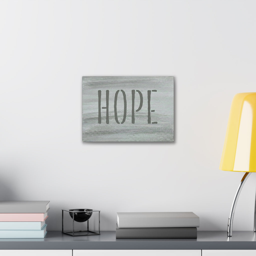 Hope Christian Canvas Wall Art | Minimalist Faith Quote Print | Modern Neutral Home Decor | 1 Thessalonians Inspired