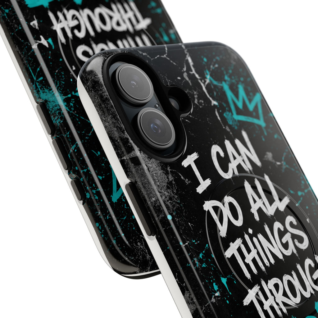 Through Christ Philippians 4:13 Tough Magnetic Phone Case