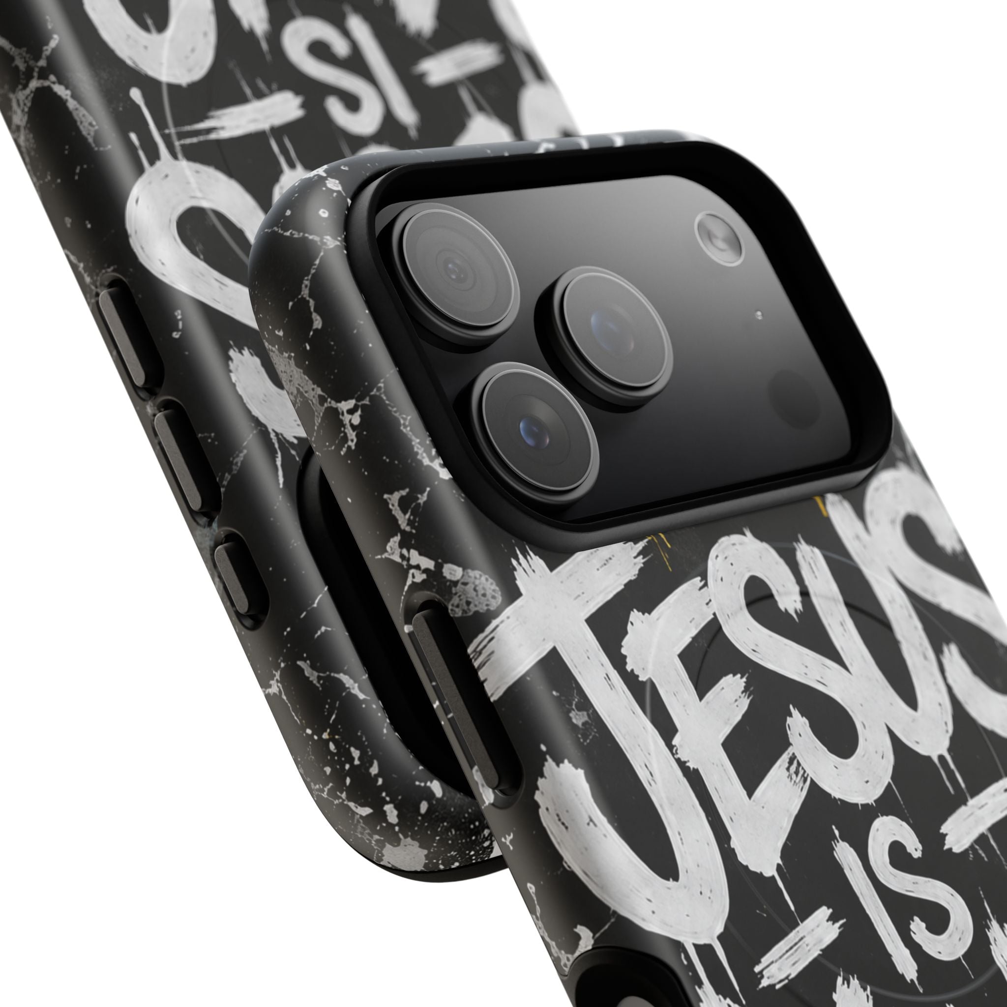 Jesus Is King Christian Graffiti Tough Magnetic Phone Case
