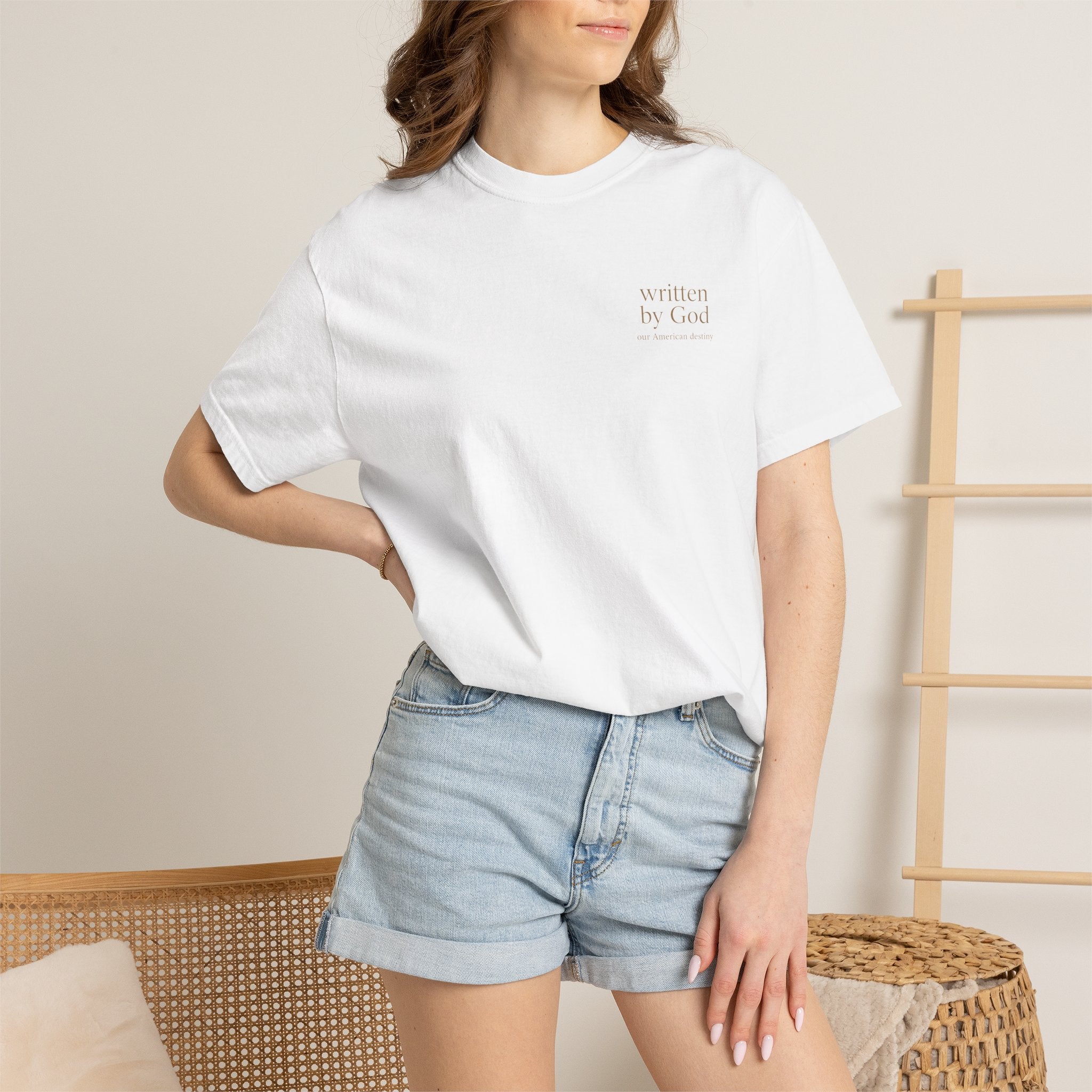 Written By God Shirt, Christian Patriotic Tee, Faith Based American Destiny Shirt, Psalm 33 12 Tee, Christian America Graphic Tee