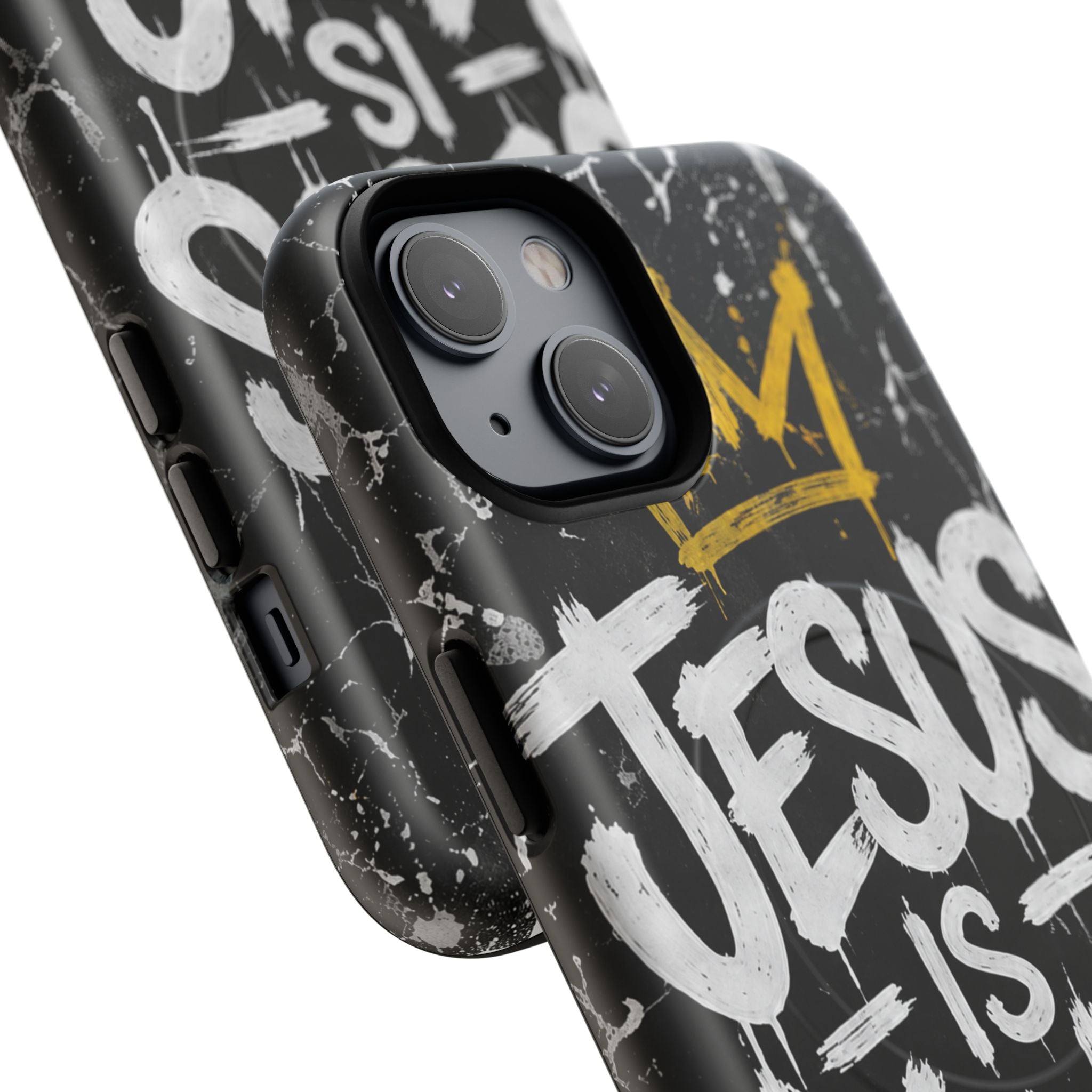 Jesus Is King Christian Graffiti Tough Magnetic Phone Case