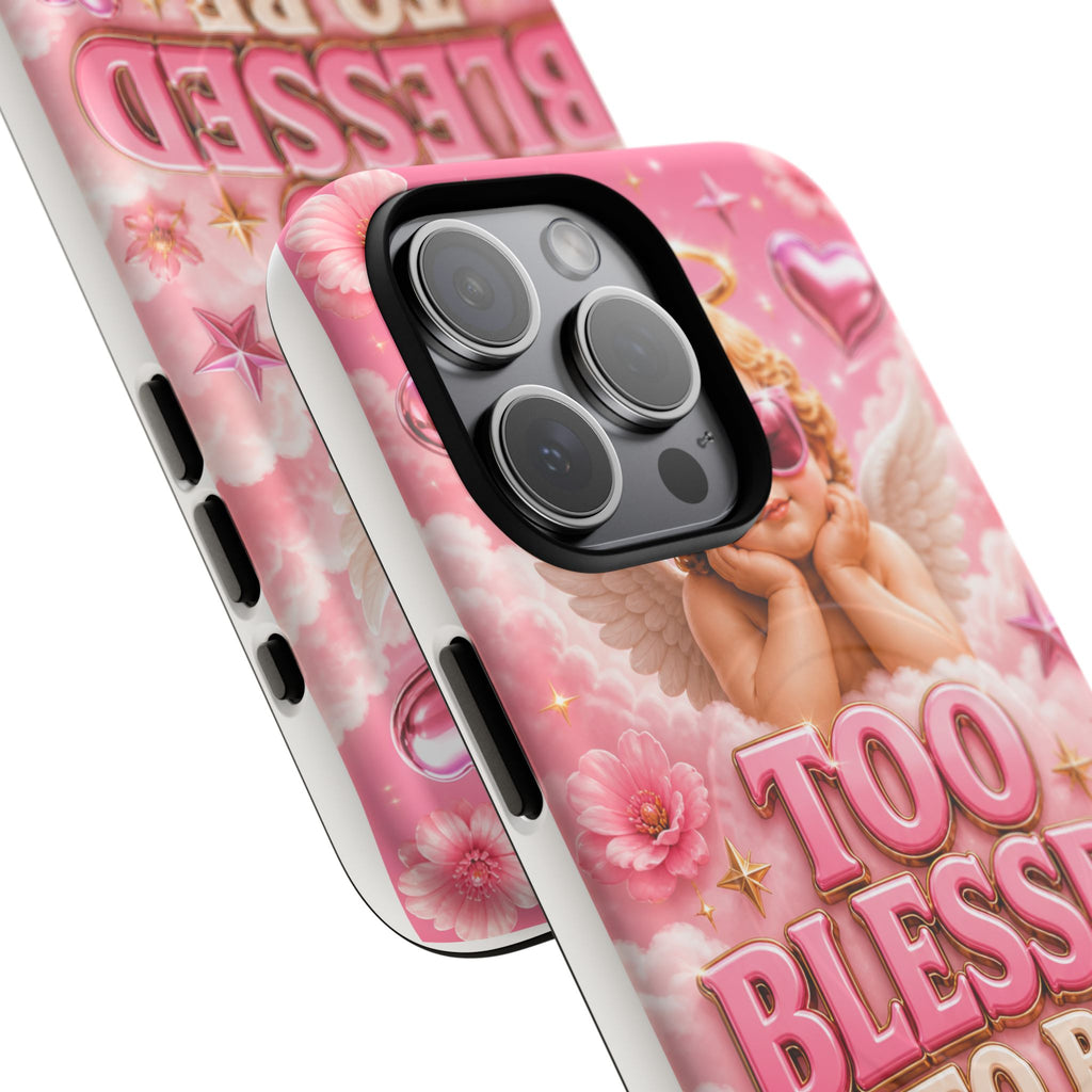 Too Blessed To Be Pressed MagSafe Tough Phone Case