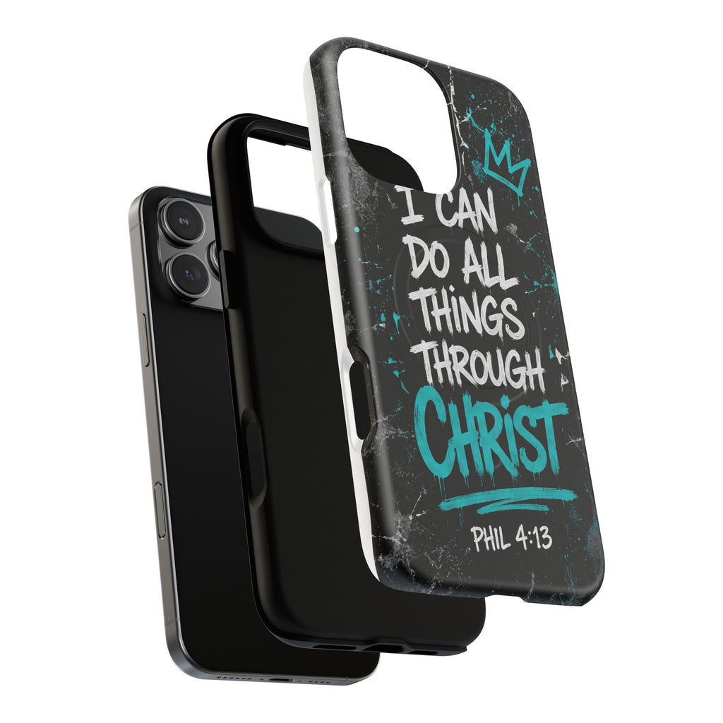 Through Christ Philippians 4:13 Tough Magnetic Phone Case