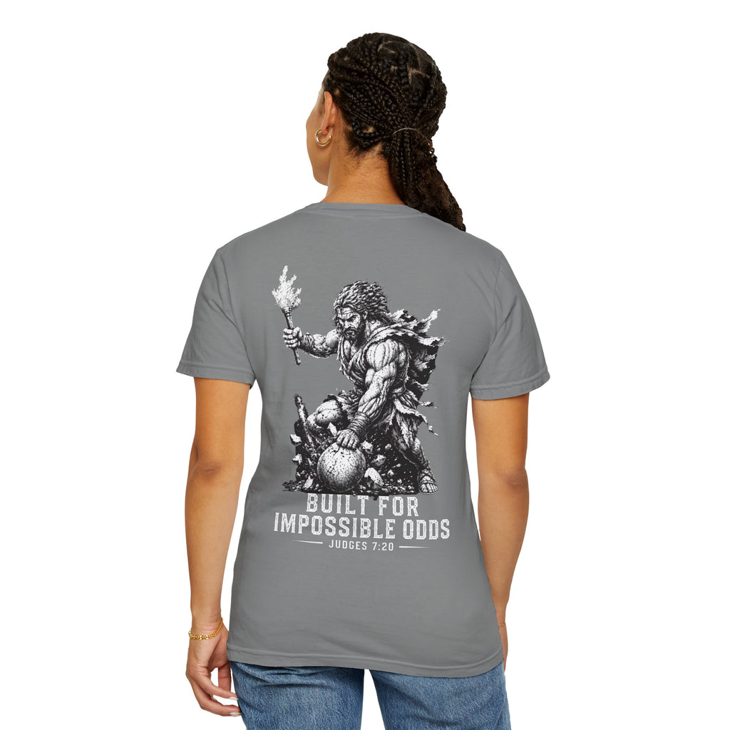 Built For Impossible Odds Shirt, Christian Gym Shirt, Judges 7 20 Tee, Christian Streetwear, Biblical Warrior Shirt, Faith Gym Tee