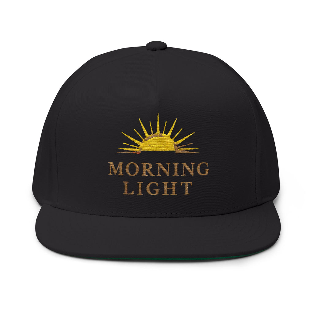 Morning Light Hat, Christian Embroidered Cap, Faith Sunrise Hat, Minimalist Christian Hat, Scripture Inspired Apparel, Unisex Flat Bill Cap