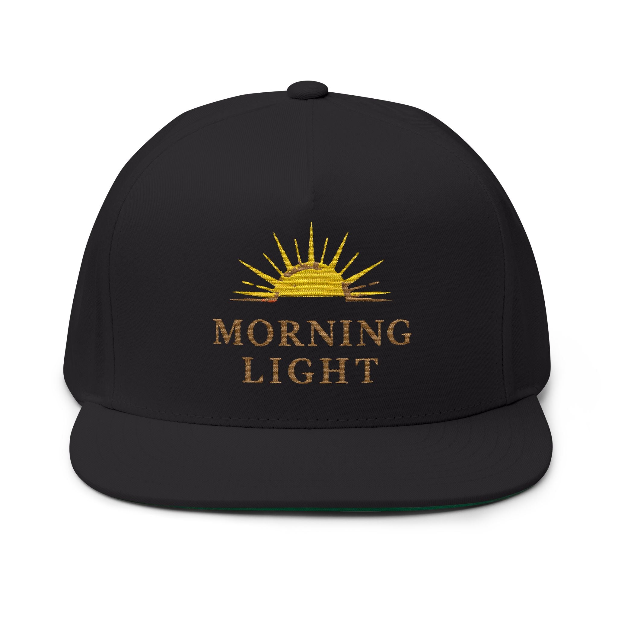 Morning Light Hat, Christian Embroidered Cap, Faith Sunrise Hat, Minimalist Christian Hat, Scripture Inspired Apparel, Unisex Flat Bill Cap