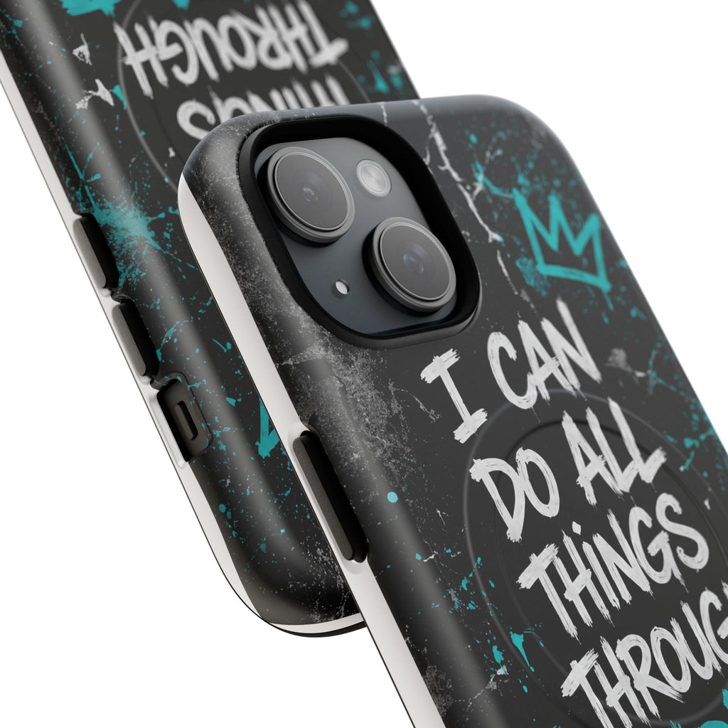 Through Christ Philippians 4:13 Tough Magnetic Phone Case