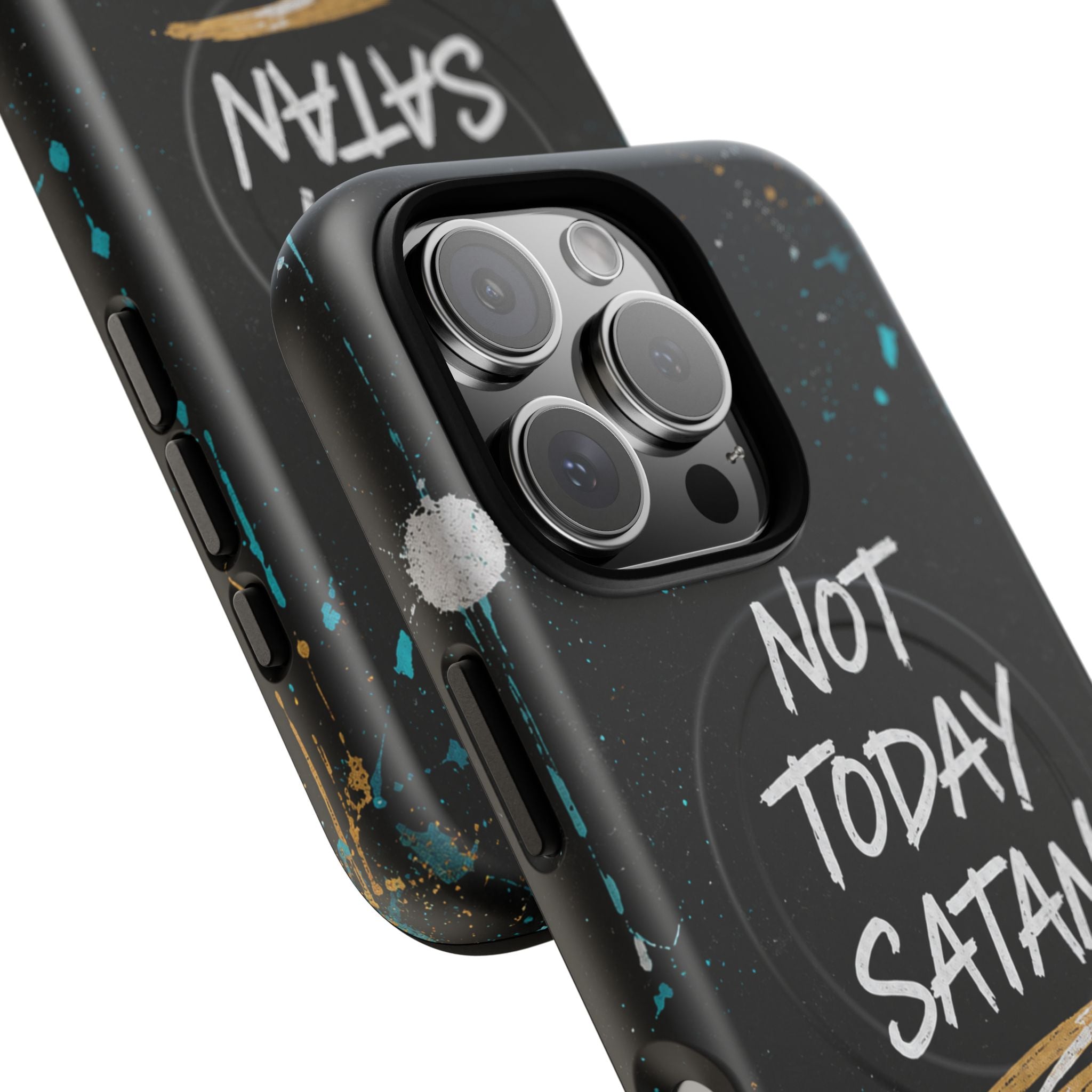 Not Today Satan Christian Tough Magnetic Phone Case