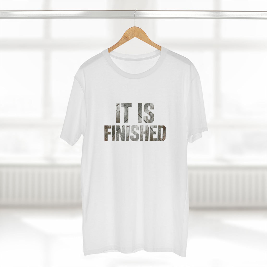 It Is Finished tee | Christian Scripture shirt, 1 Corinthians 9:27 back text