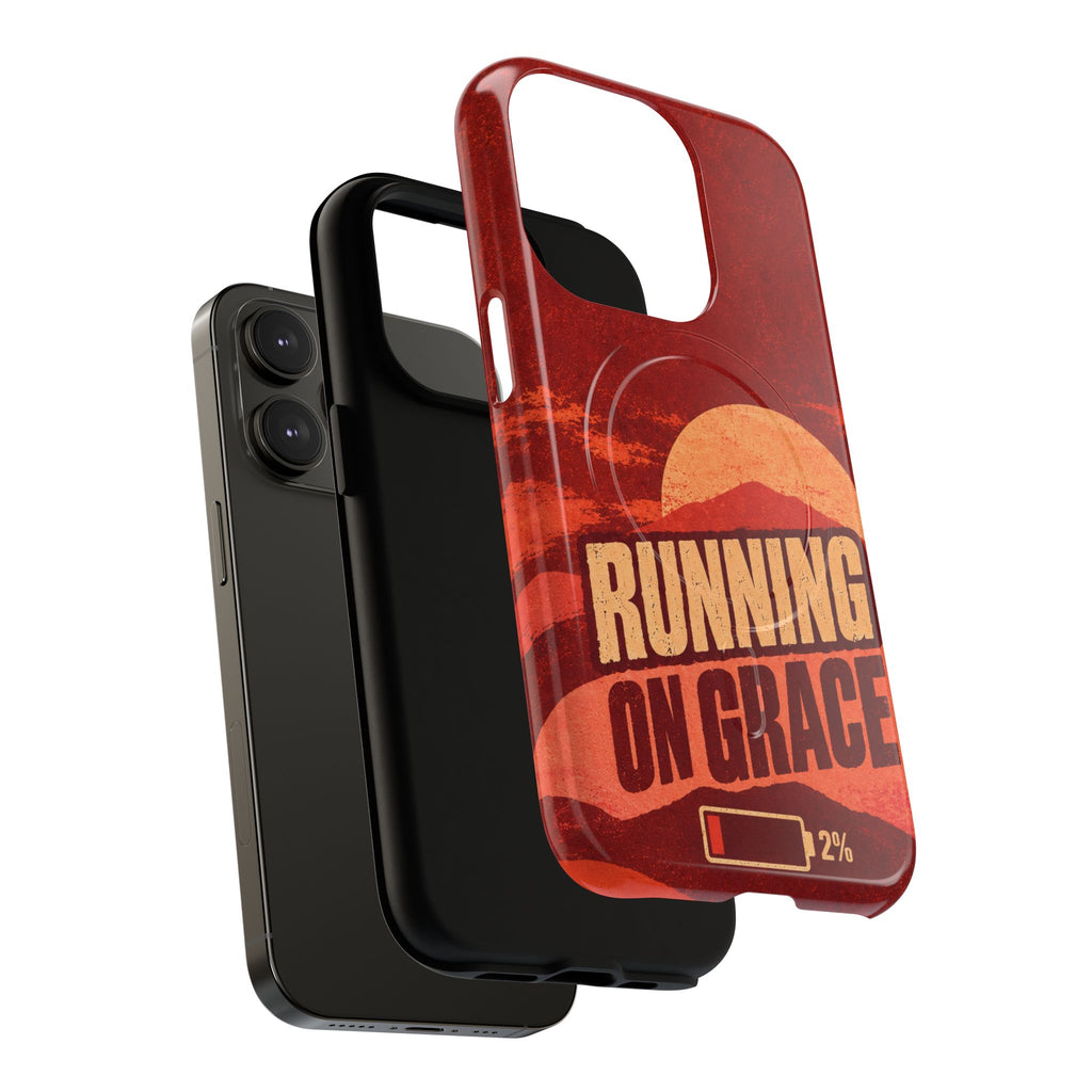 Running on Grace Christian Tough Magnetic Phone Case