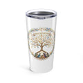 Family Tree of Faith Tumbler, Christian Christmas Gift, Nativity Travel Mug, Inspirational Bible Gift, Faith Drinkware for Women