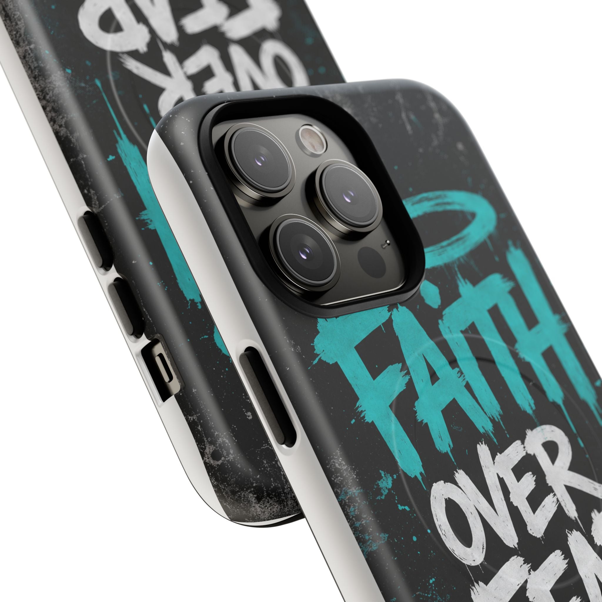 Faith Over Fear Christian Graffiti Tough Magnetic Phone Case
