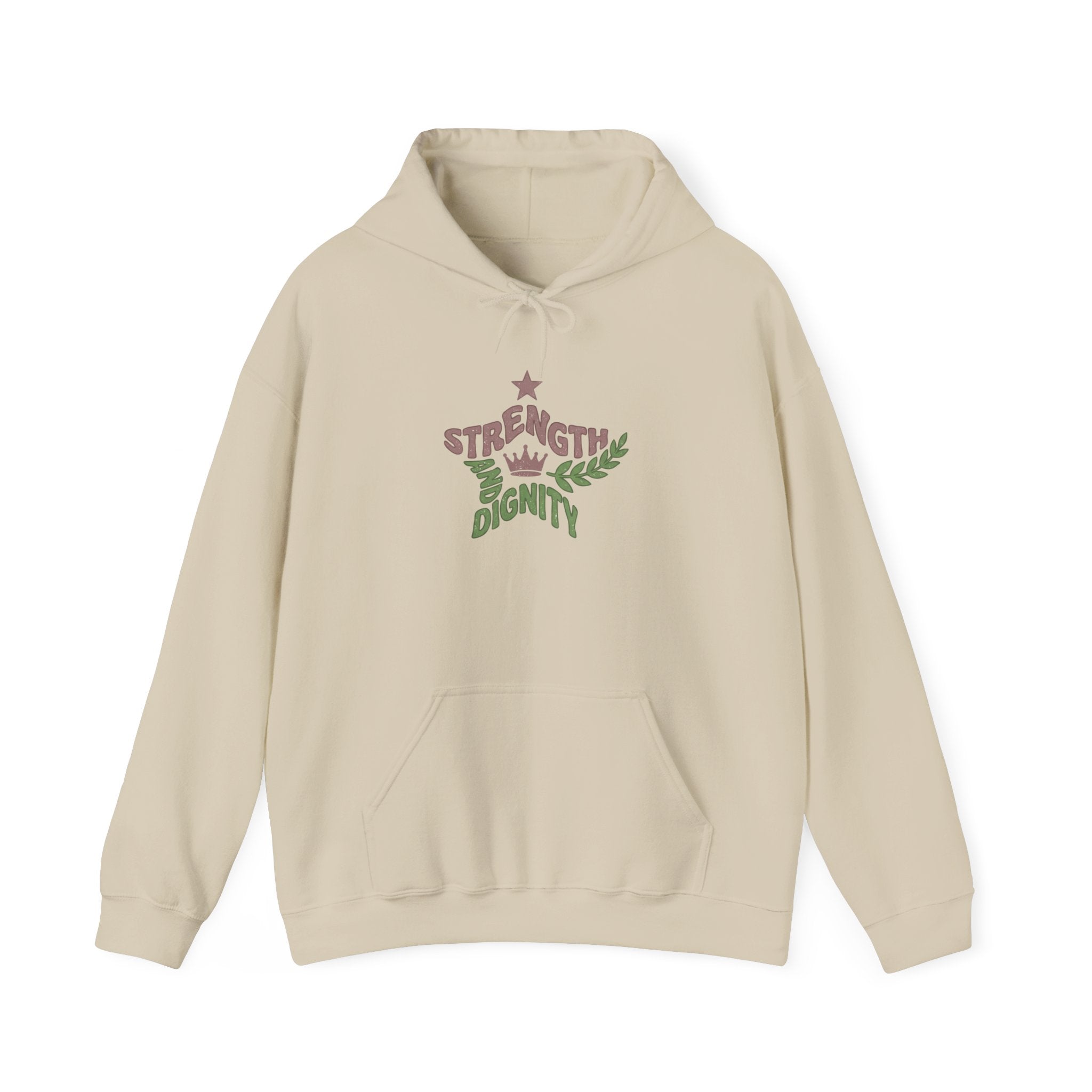Clothed with Strength and Dignity Hoodie | Proverbs 31 Bible Verse Sweatshirt