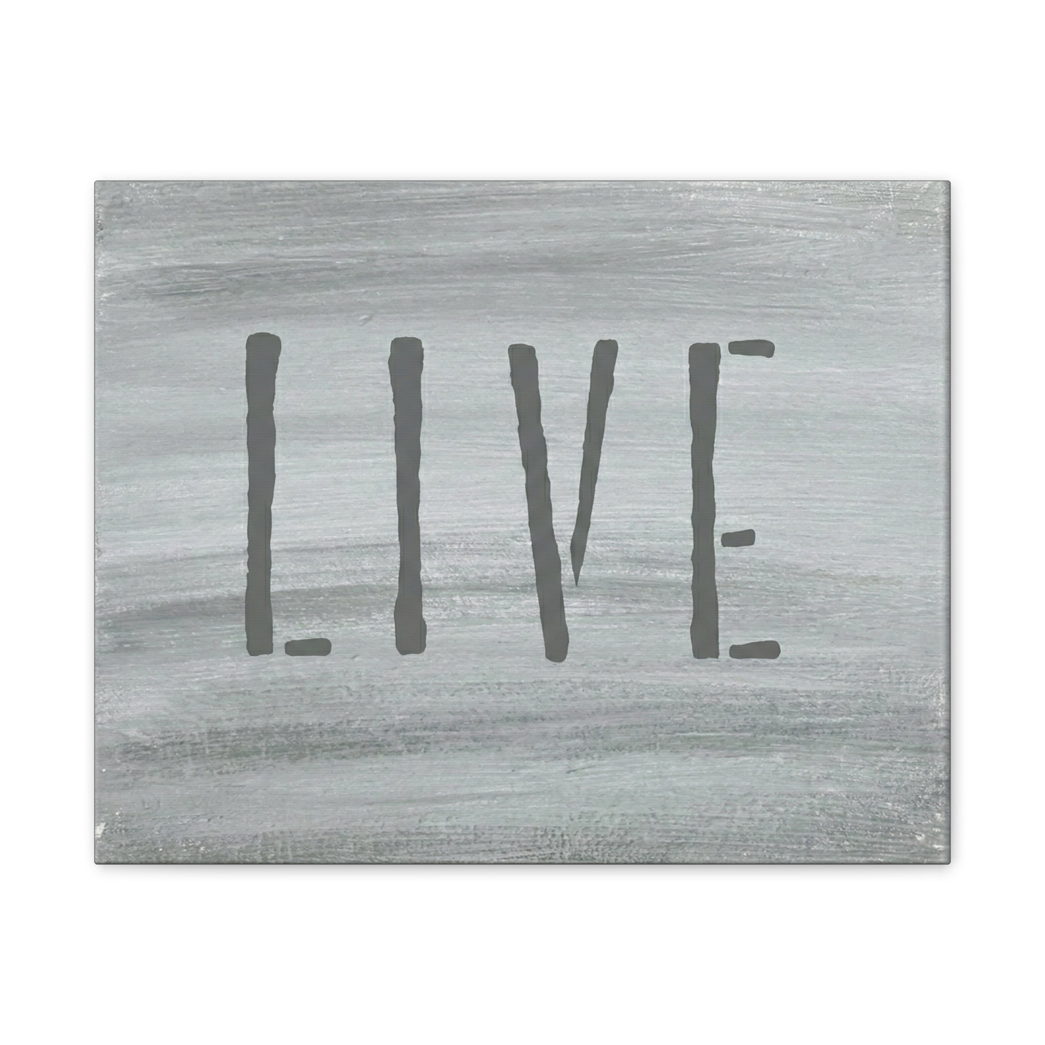 LIVE Christian Canvas Wall Art | Minimalist Faith Quote Print | Modern Neutral Home Decor | Scripture Inspired Wall Art