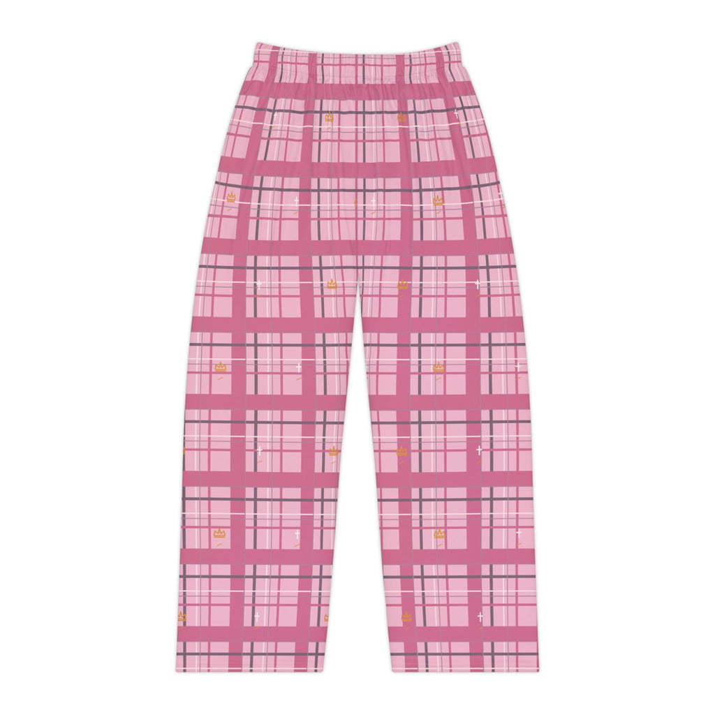 Grace Wins Pink Plaid Christian Pajama Pants