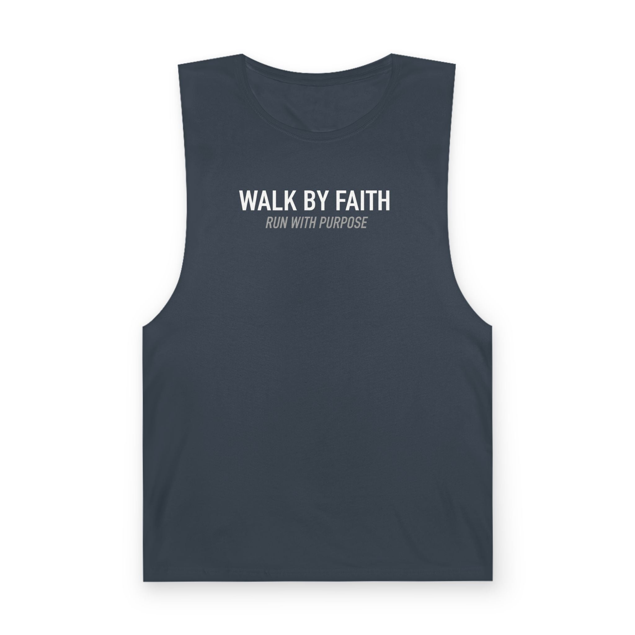 Walk By Faith Tank Top, Run With Purpose Christian Gym Tank, Unisex Muscle Tank Tee, Workout Worship Sleeveless Shirt