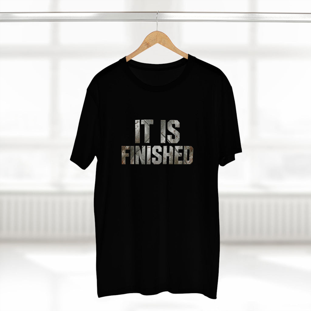 It Is Finished tee | Christian Scripture shirt, 1 Corinthians 9:27 back text