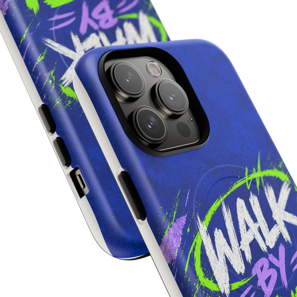 Walk by Faith Not by Screen Time Christian Tough Magnetic Phone Case