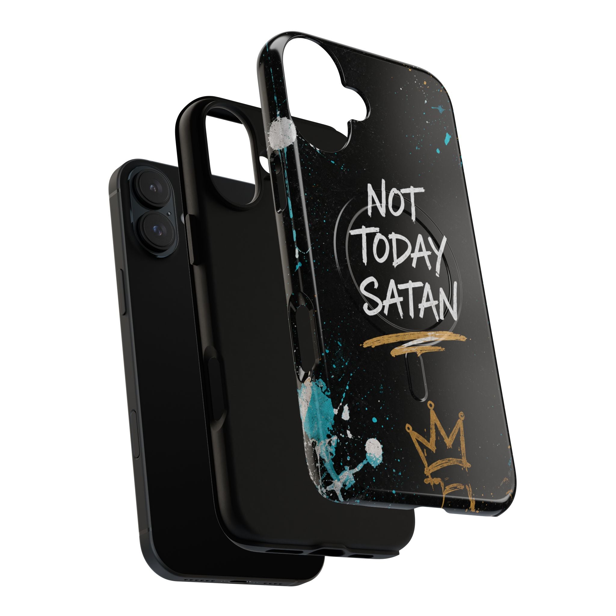 Not Today Satan Christian Tough Magnetic Phone Case