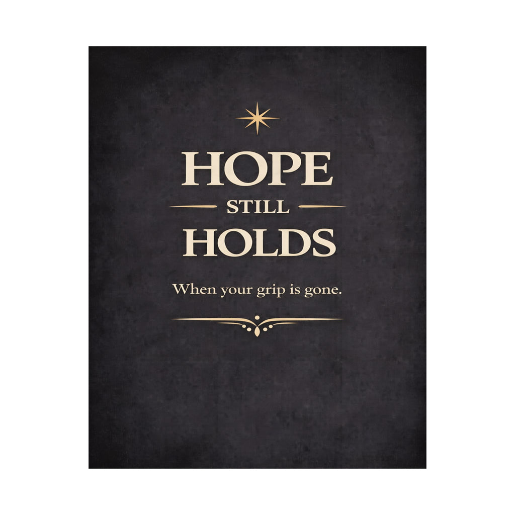 Hope Still Holds Poster | Inspirational Wall Art, Matte Vertical Print
